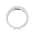 thumbnail image 3 of 1/3ct Channel Set Diamond Wedding Ring Solid 14K White Gold, 3 of 3