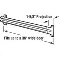 thumbnail image 2 of Prime-Line K 5167 36 In. L Steel Reinforced White Vinyl Push Bar for Hinged Swinging Screen Doors (Single Pack), 2 of 2