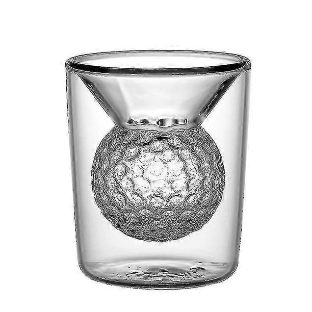 Vaso de whisky para golfistas, regalos de golf para hombres, vaso de whisky con inserto en forma de pelota de golf