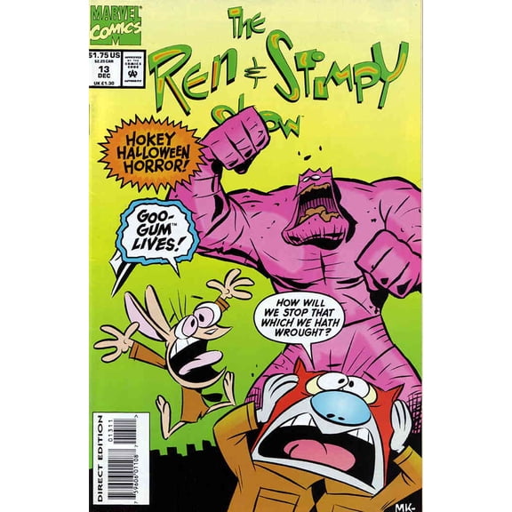 Ren And Stimpy Show #13 VF ; Marvel Comic Book