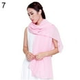 thumbnail image 1 of Foulard Châle Longue en Coton et Lin pour Femmes, Mode, Couleur Unie, Étole, Pashmina, 1 of 11