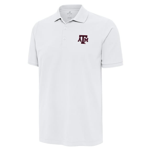Men's Antigua White Texas A&M Aggies Legacy Pique Polo