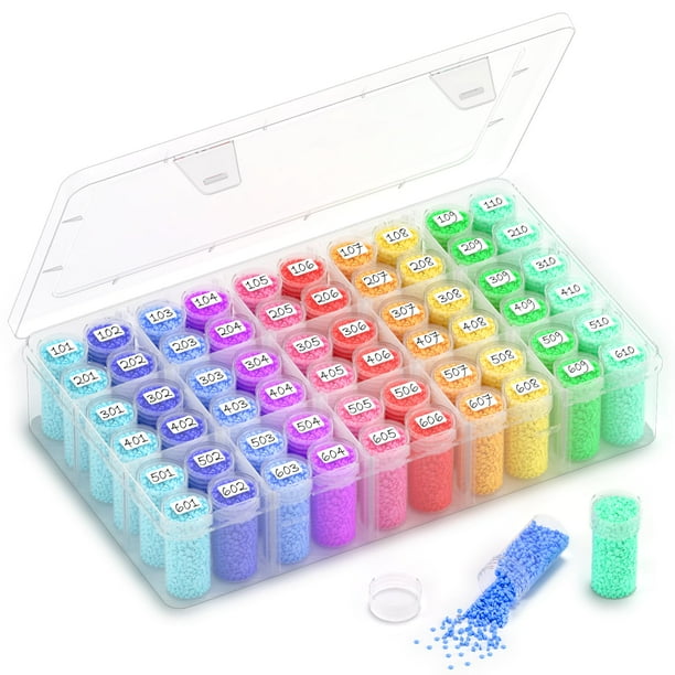 Contenedor de almacenamiento VANSUNS Diamond Painting 60 botellas