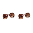 thumbnail image 1 of kurtrusly Lunettes Vintage Sans Monture Déclaration de Mode Résistantes aux Rayures Sépia Ensemble de 2, 1 of 6