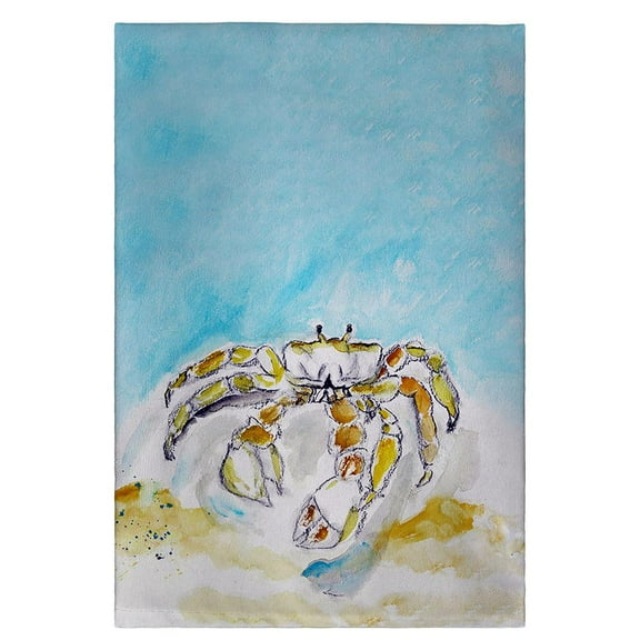 Betsy Drake Interiors Ghost Crab Guest Towel