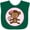 Green, variant on Inktastic Monkey Girl Girls Baby Bib