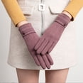 thumbnail image 1 of Guantes de conducción de lana aterciopelada y cálida, antideslizantes, suaves al tacto, para mujer, para oficina, viajes, uso diario, forro polar, negros, estilo invernal.,Vsgery, 1 of 9