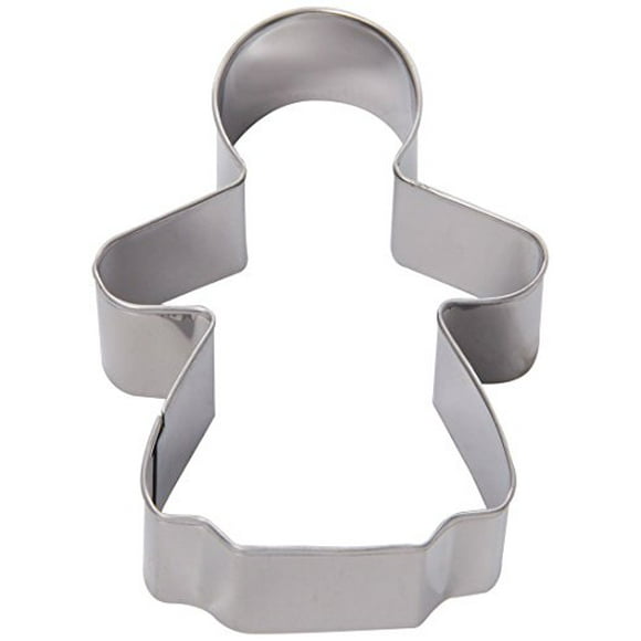 Fox Run Gingerbread Girl Cookie Cutter, 3-Inch, Stainless Steel