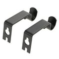 thumbnail image 2 of 6Pcs Black Drapery Curtain Rod Wall Bracket Holder for 15.8mm Rod Hardware, 2 of 8