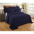thumbnail image 1 of Better Trends BSASPDONV Jullian Collection Super Soft & Light Weight Bold Stripes Bedspread for Full & Double, Navy, 1 of 3