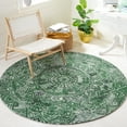 thumbnail image 2 of SAFAVIEH Marquee Georgiana Floral Area Rug, Green/Ivory, 6' x 6' Round, 2 of 8