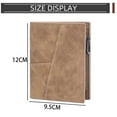 thumbnail image 2 of Cartera corta para hombre, billetera vertical para negocios con clip para múltiples tarjetas, monedero, 2 of 5