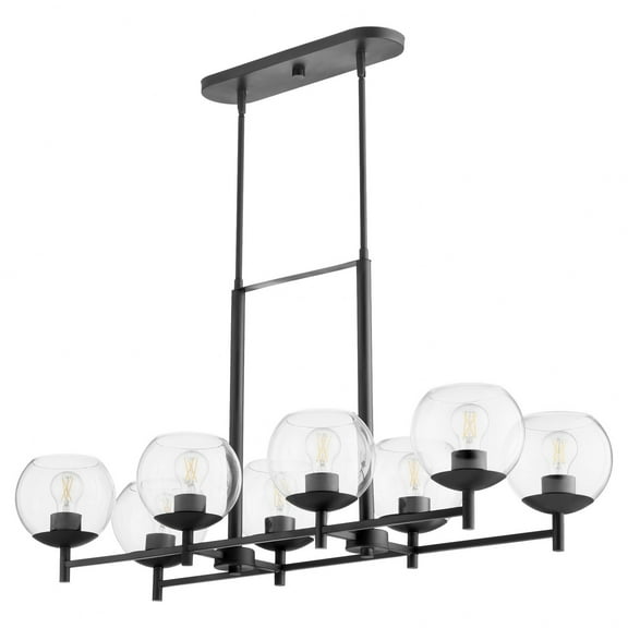 Quorum Lighting - Lyon - 8 Light Linear Chandelier In Soft Contemporary Style-21