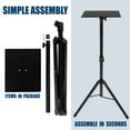 thumbnail image 4 of Mount-It! Projector Stand | Adjustable DJ Laptop Stand with Height and Tilt Adjustment | Black, 4 of 9