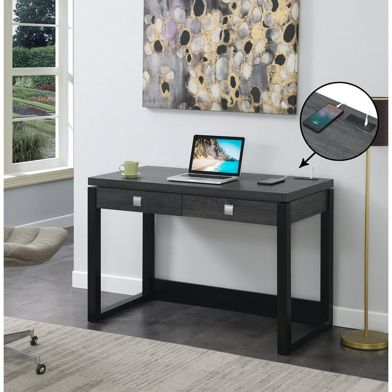 Grovetown Desk with Built in Outlets Top Material Manufactured Wood Product Warranty Yes