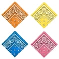 thumbnail image 1 of Paquete de 4 pañuelos de Paisley para hombres y mujeres, accesorios de ropa, 1 of 9