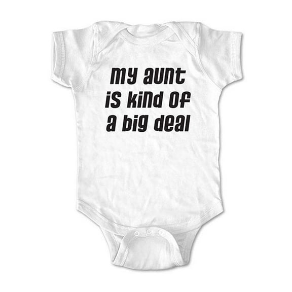 My Aunt is kind of a big deal - wallsparks cute & funny Brand - baby one piece bodysuit - Great baby shower gift!