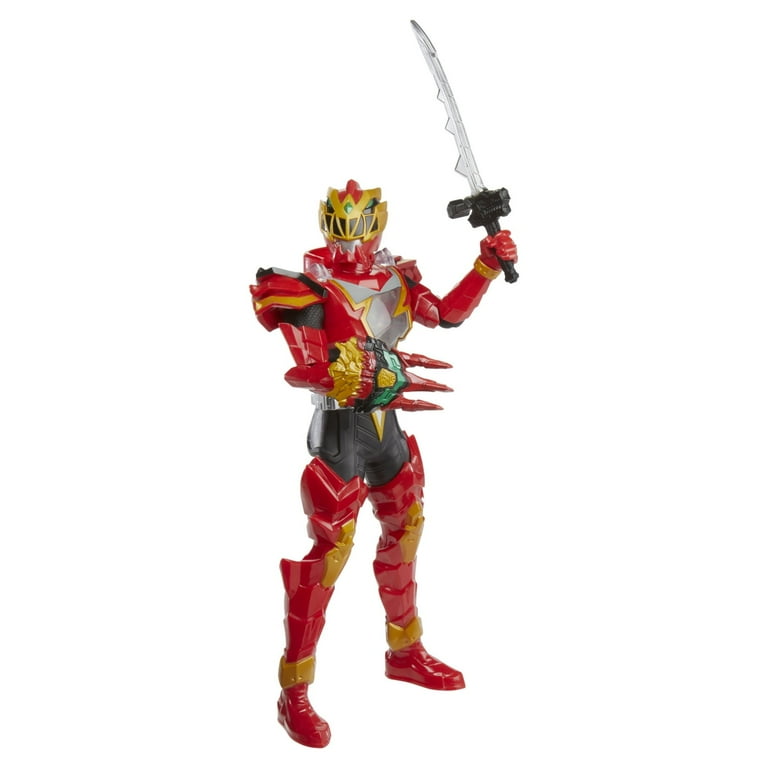 Power Rangers Dino Fury Red Ranger Action Figure with New Sword Saber Suitable for 4 Years Walmart