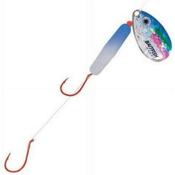 Northland Fishing Tackle BAITFISH FLOAT'N SPIN - 1/Card - 60" Snell-#4 Blade-#4 Hooks - Rainbow