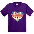thumbnail image 3 of Inktastic Fox Lover Heart Cute for Girls Youth T-Shirt, 3 of 5