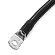 Black 10 Foot 4 AWG Battery Cable by Spartan Power, Negative Only