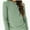 Light green, variant on Womens Casual Long Sleeve Round Neck Shirts Basic Fall and Winter Tops