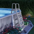 thumbnail image 4 of XtremepowerUS Above Ground Pool Ladder, Adjustable for 48-52 Inch Pools, Incline Steps with Handrails, Ground-to-Pool Entry System, 4 of 4