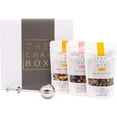 thumbnail image 2 of The Chai Box - Tea Gift Set - Our 3 Top Selling Loose Leaf Teas & a Stainless Steel Steeper in a Gift Box. Featured in Oprah's Favorite Things - Great Valentine's Gifts for Women. 7.5oz, 2 of 6