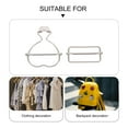 thumbnail image 3 of Durable Zinc Alloy Heart-Shaped Clothes Buckles for Daily Use 10 Pieces Silver Color, 3 of 9