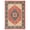 Red/Navy, variant on SAFAVIEH Austin Anrai Oriental Area Rug, Creme/Red, 9'6" x 13'