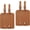 Brown, variant on 4 Pack Luggage Bag Tags, PU Leather Suitcase Name Tags with Snap Travel Label Identifier Privacy Protection Accessories, Brown