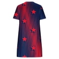 thumbnail image 4 of AOOCHASLIY Summer Clothes Womens Dresses Independence Day Casual Short Sleeve O-Neck Printing Ladies Loose Mini Dress for Home Casual Work Play, 4 of 4