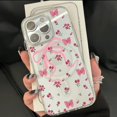 thumbnail image 4 of Pink Bow Ribbon Floral Skin Magnetic Mobile Phone Case, Supports Wireless Charging, Suitable for iPhone 16 Pro Max/15/14plus/13 Mobile Phone Protective Case, 4 of 6