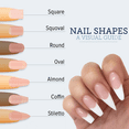 thumbnail image 4 of 100 pcs Acrylic Gel Manicure Extension Tool with Nail Art Tip Shape Guide Stickers for DIY and Home Use - Salon Quality Nail Forms for Professional Results, 4 of 4