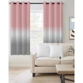 thumbnail image 2 of Pink White Grey Ombre Blackout Curtains 45 Inches Long for Bedroom, Modern Abstract Aesthetics Thermal Insulated Room Darkening Black Out Window Curtain Panels Grommet Drapes for Living Room, 2 of 8
