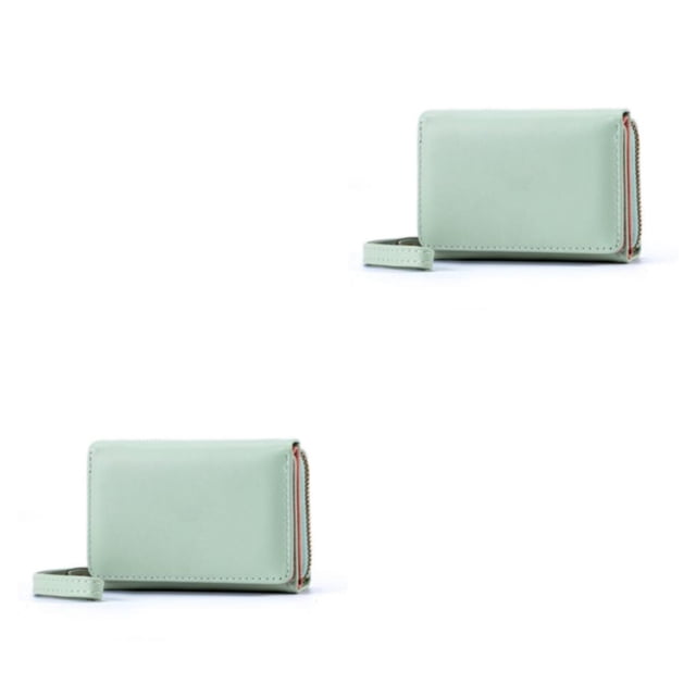 Qarigey Billeteras para mujer, tarjetero corto de piel sintética, cierre con cremallera, monedero multitarjeta, bolso AntlerDecor, monedero, Type2 NO2