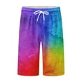thumbnail image 5 of BOOMNY Shorts For Men Casual Colorful Printed Elastic Waist Drawstring Beach Shorts For Man Soft Loose Fit Summer Workout Shorts Comfy Mens Dailywear, 5 of 5