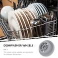 thumbnail image 3 of KAKOWELY 4Pcs Dishwasher Rack Rollers Grey Plastic Replacement for Daily Use Appliances, 3 of 8