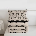 thumbnail image 5 of Erosebridal Black Coquette Bowknot Kids Queen Comforter Set,Cute Loves Pattern Bedding Comforter Set For Girls,Reversible black,3pcs, 5 of 7