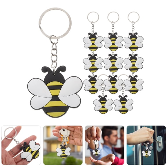 HEMOTON  12 Pcs Keychain Mini Bag Charm Keyring for Car Bags Baby