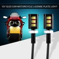 thumbnail image 1 of License Plate Light, License Number Light, Low Power Consumption Universal 2x 12V 12v Car Car Part For Motorcycle Car Light, 1 of 8
