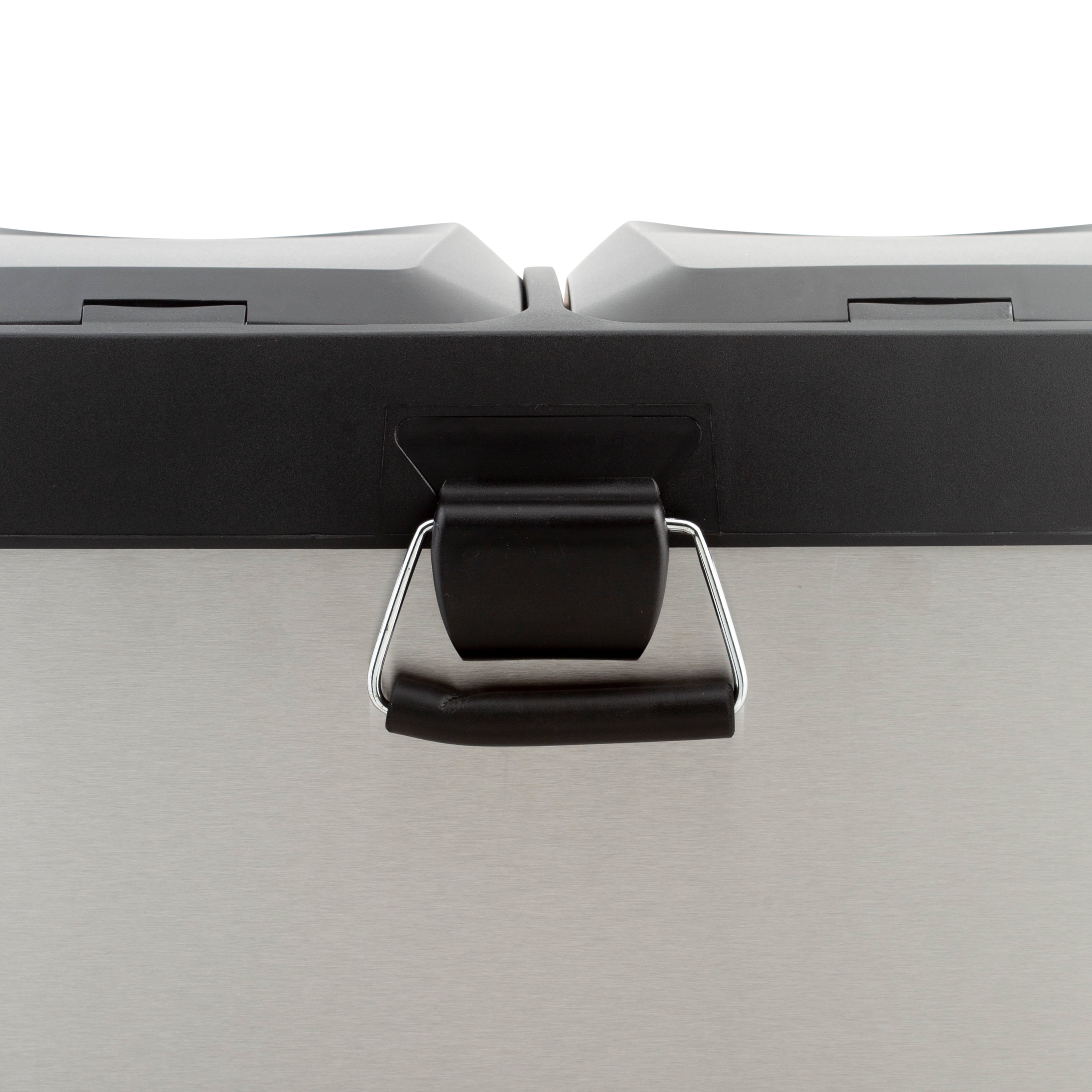 Organize It All 30 Liter 2 Compartment Stainless Steel Recycle Bin