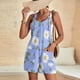 thumbnail image 4 of Pantalones Cortos de Mujer Casual Suspender Impresión Pantalones Cortos de Bolsillo, Pantalones Cortos de Mujer con Bolsillos, 4 of 6