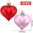 thumbnail image 3 of Taicans ‌12PCS Heart Christmas Ornaments Balls - Christmas Tree Decorations & Party Ornaments - Holiday Home Decor,Christmas Gifts,Stocking Stuffers‌, 3 of 6