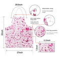thumbnail image 7 of Pink Breast Cancer Apron-Garden Aprons for Women with Pockets-Cotton Linen Waterproof Kitchen Cooking Gardening Aprons Adjustable for Kitchen,Cooking,BBQ and Salon 32"x27", 7 of 7