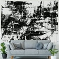 thumbnail image 4 of ONETECH  Black and White Decorations Tapestry, Old Grunge Style Abstract Art Brushstrokes Chaos Image, Wall Hanging for Bedroom Living Room Dorm,White Black and Grey, 4 of 6