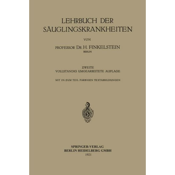 Lehrbuch Der Säuglingskrankheiten, (Paperback)