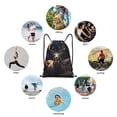 thumbnail image 6 of Disketp Regal Stag In Forest Drawstring Backpack Drawstring Gym Bags Draw String Bags for Sports, Gym, Travel, Swimming, Beach-Small, 6 of 6