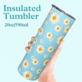 thumbnail image 5 of Daisy Gifts for Women Daisy Flowers Tumbler Daisy Coffee Mug Floral Cup with Lid and Straw Blue and White Daisy Stuff Decor, 5 of 6