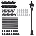 thumbnail image 2 of Luces de disposición ,1:150 Mini Farolas Accesorio Decoración,Modelo Linterna Lámpara de calle Iluminación de jardín,Miniaturas Jardín Patio Paisaje Decoración,Modelo CUTICAT Luces de disposición del tren, 2 of 5